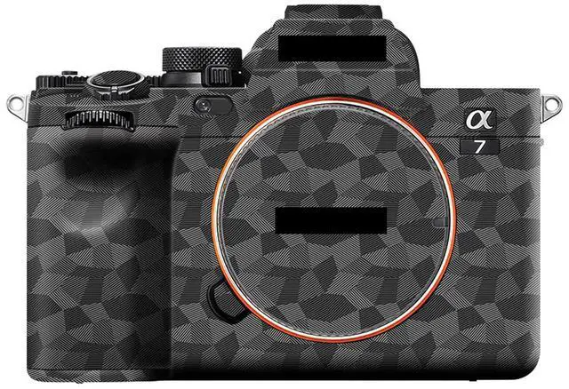 Main image of Anti-Scratch Anti-Wear Camera Body Skin Cover Protector Film for Sony A7III A7RIII (Fits A7 Mark III & A7R Mark III Only) Protective Decoration - Dark Gray Geometric