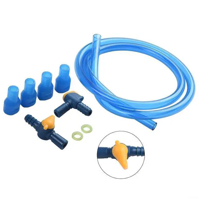 Alt view image 2 of 7 - Hydration Pack Replacement Kit 3ft Drinking Tube with 90 Degree Mouthpiece and 4 Bite Valves,for Water Reservoir Bladder Backpack Camping Hiking Blue (B Kits)
