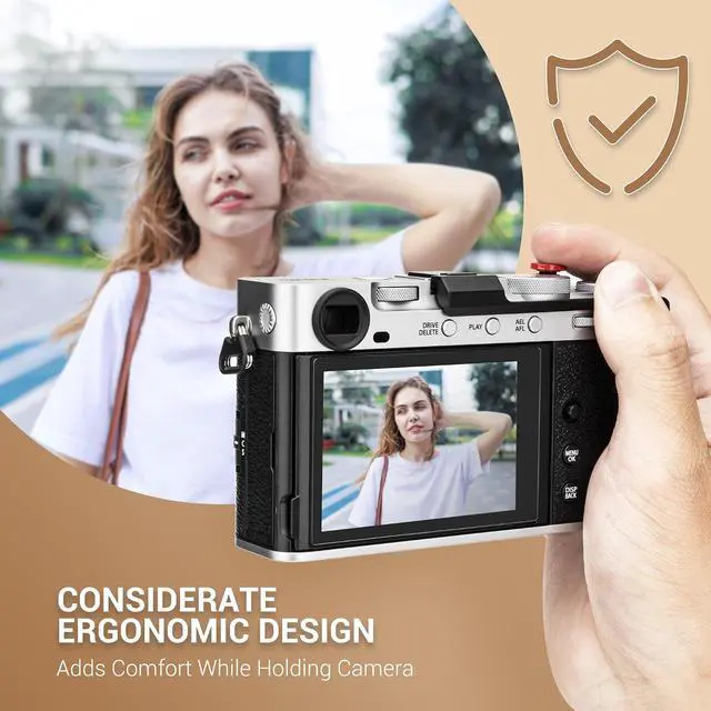 Alt view image 3 of 7 - Thumb Up Grip with Shutter Button for Fuji Fujifilm X-E5 XE5 Mirrorless Camera, Aluminum Alloy X-E5 Thumb Grip with Hot Shoe Cover Protector Thumb Rest Support Holder, Not Affect The Use of Dial-Black