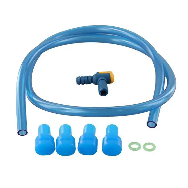 Alt view image 3 of 6 - Hydration Pack Replacement Kit 3ft Drinking Tube with 90 Degree Mouthpiece and 4 Bite Valves,for Water Reservoir Bladder Backpack Camping Hiking Blue (A Kits)