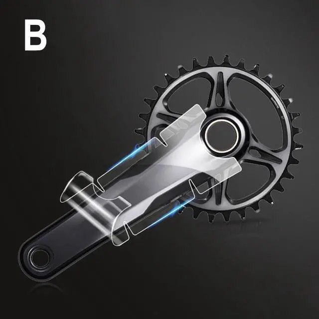 Alt view image 2 of 2 - Bicycle Crank Protector Stickers XX1/XTR/XT, Race Face, E*Thirteen, 3T Carbon Fiber Arms, TPH Film Decal Guard(B)