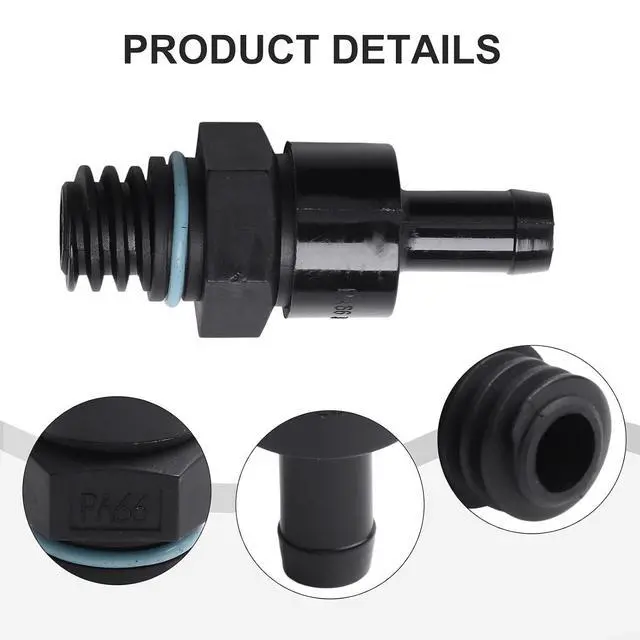 Alt view image 3 of 7 - For BMW Crank Case Vent PCV Valve,Compatible With For MINI Cooper R50 R52 R53 2004-2008 Replace OE 11127577568 ABS Black