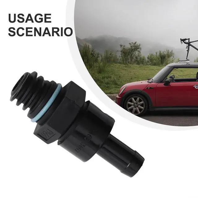 Alt view image 5 of 7 - For BMW Crank Case Vent PCV Valve,Compatible With For MINI Cooper R50 R52 R53 2004-2008 Replace OE 11127577568 ABS Black
