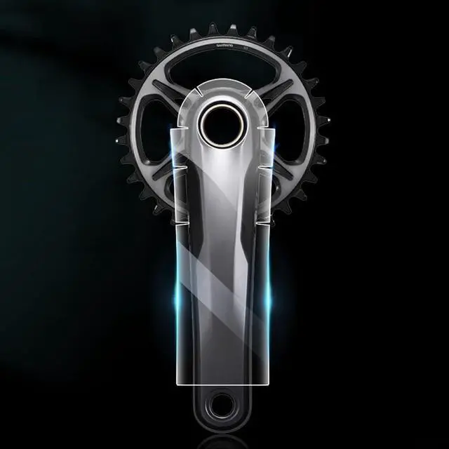 Alt view image 4 of 4 - Bicycle Crank Protector Stickers For SRAM XX1/XTR/XT, Race Face, E*Thirteen, 3T Carbon Fiber Arms, TPH Film Decal Guard(A)