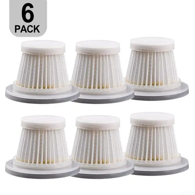 Alt view image 4 of 7 - Reusable Washable Filter for Cordless Car Vacuum Cleaner for Easy Install Replacement Parts with High Efficiency Filtration for Particles White, 2 Pack(6 PACK)