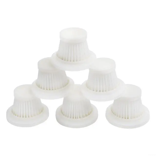 Alt view image 5 of 7 - Reusable Washable Filter for Cordless Car Vacuum Cleaner for Easy Install Replacement Parts with High Efficiency Filtration for Particles White, 2 Pack(6 PACK)