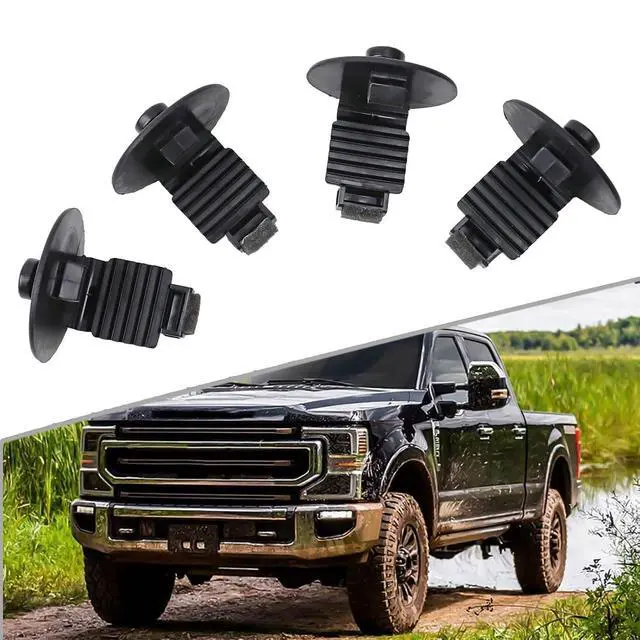 Alt view image 2 of 7 - 4Pcs Floor Mat Retainer Nylon Clip W715120-SS3JA Compatible With For FORD Super Duty 2017-2022, Direct Replacement Plastic Carpet Fastener For Truck Interior Trim Repair