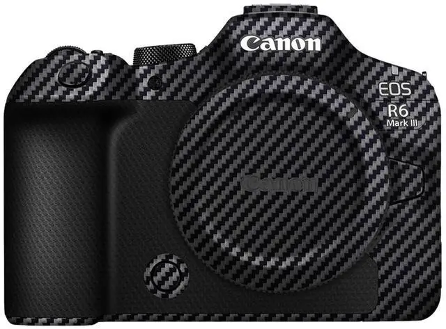 Main image of EOS R6 Mark III Skin, Anti-Scratch Camera Protective Sticker Decal Film for Canon R6 Mark III R6III R6M3 Protective Decoration Cover (NOT Fits EOS R6/R6 Mark II) - Carbon Fiber Black