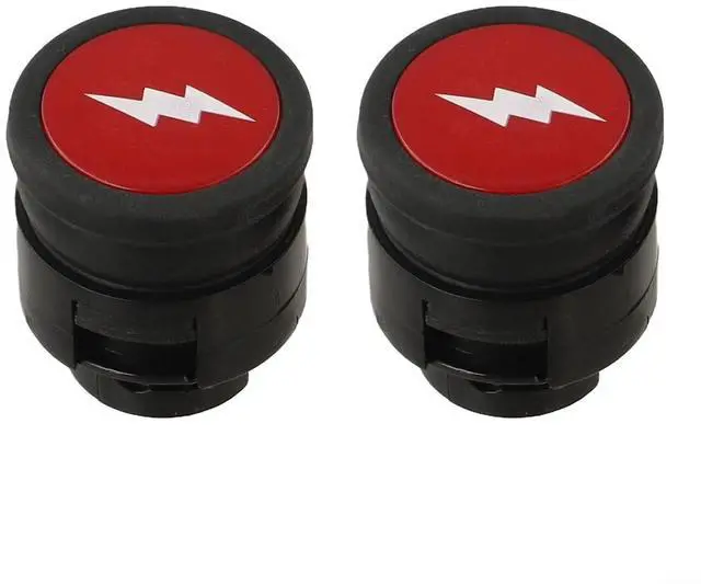 Main image of 2 Pieces Grill Igniter Button Switch Q320 Q3200 Q1200 Q2200 Gas Grills Replaces 64868 63788 ABS Plastic and Metal Build Red