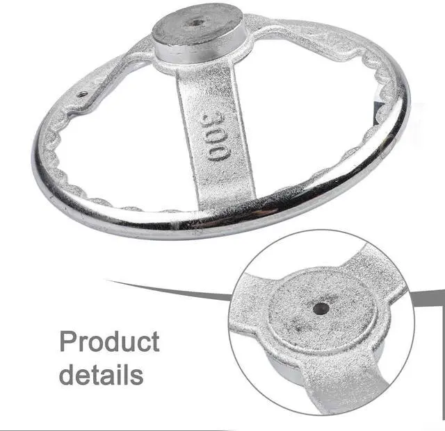 Alt view image 3 of 7 - 3-Spoke Chrome Plated Steel Handwheel For Machine Tool, Cast Iron Round Rim Corrugated Handle Wheel For Lathe CNC Printer (Size Optional)(12 Inch)