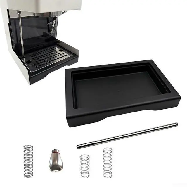 Alt view image 3 of 7 - Low Profile Drip Tray, Classic Pro With 6 9 12 Bar OPV Springs And Single Hole Steam Tip ABS Construction,For Espresso Brewing For Coffee Scale And Cup Space(C)