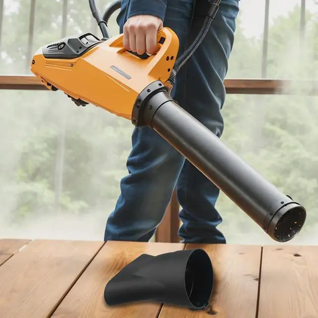 Alt view image 2 of 7 - AN5300 Flat Nozzle 530 Cordless Blower 575 CFM LB5300 LB5302 Black ABS Air Control Attachment for Clearing Wet Leaves and Particles for Easy Install