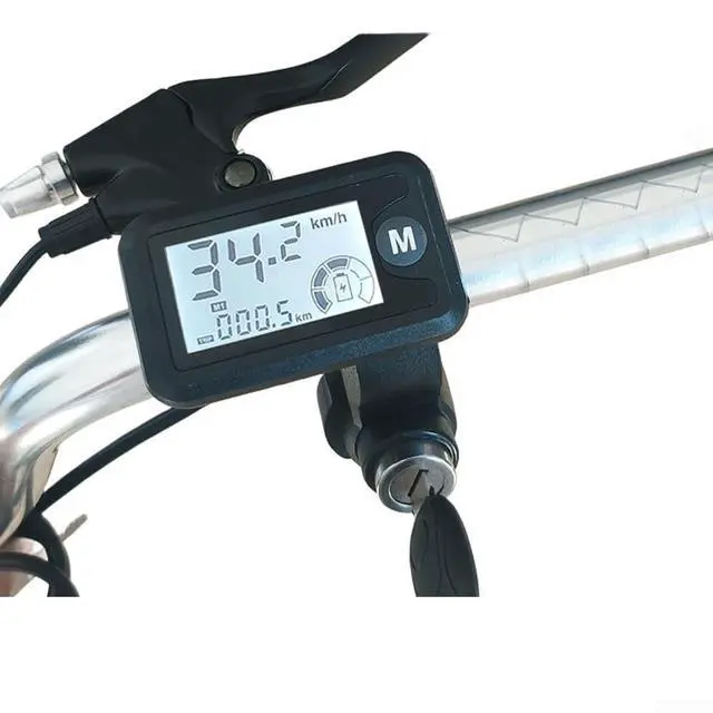 Alt view image 2 of 5 - Bike LCD Display 36V 48V 60V 72V, Speed Monitor, Handlebar Speed Display, Ebike Meter with Key Lock, Scooter Speedometer LCD, Bike Accessories
