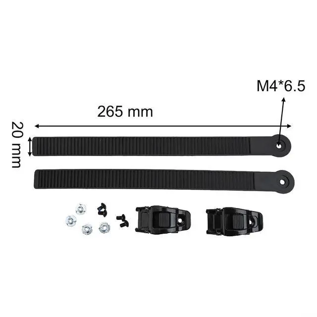 Alt view image 4 of 7 - Snowboard Ankle Ladder Strap Binding Buckles, Nylon Replacement Parts with Screws for Snowboards Roller Skates Skating Boots (1 Pair)
