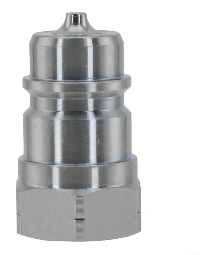 Main image of NPT 1/2 Hydraulic Quick Connector, for iso 7241-A High Pressure Coupling, Carbon Steel Self-Locking Fitting For Agriculture & Industrial Machinery, Male/Female, 40MPa(Male)