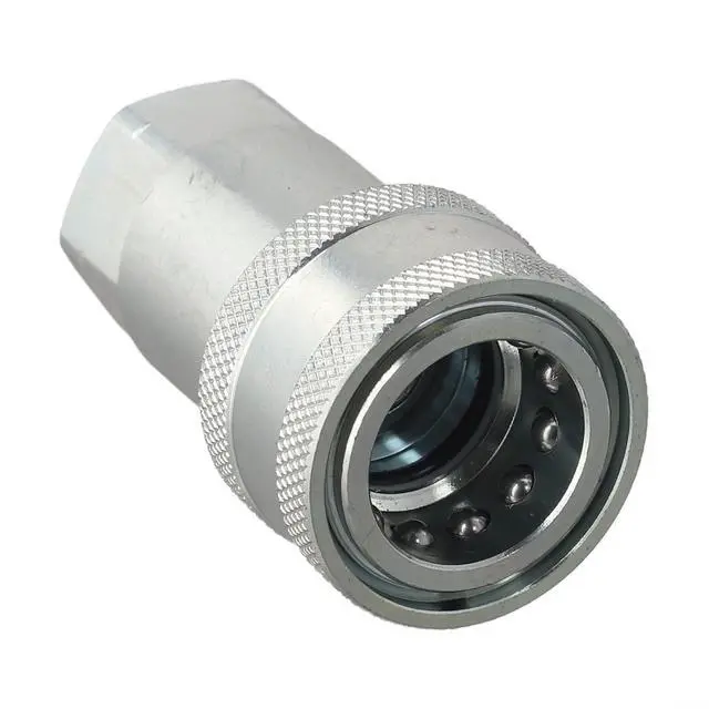 Alt view image 2 of 7 - NPT 1/2 Hydraulic Quick Connector, for iso 7241-A High Pressure Coupling, Carbon Steel Self-Locking Fitting For Agriculture & Industrial Machinery, Male/Female, 40MPa(Female)