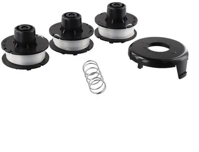 Main image of 3 Pack 30Ft Replacement Spools with Spring Cap 51256 51301 to 51465 Trimmers for Compatible with 10-15 Inch Cutters for Easy Install No Tools Required