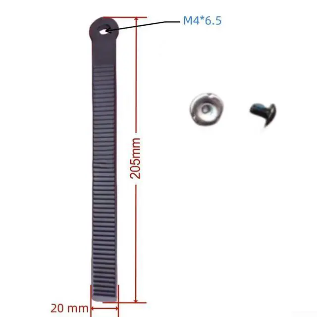 Alt view image 4 of 4 - Snowboard Ankle Ladder Strap Binding Buckles, Nylon Replacement Parts with Screws for Snowboards Roller Skates Skating Boots (1 Pair)