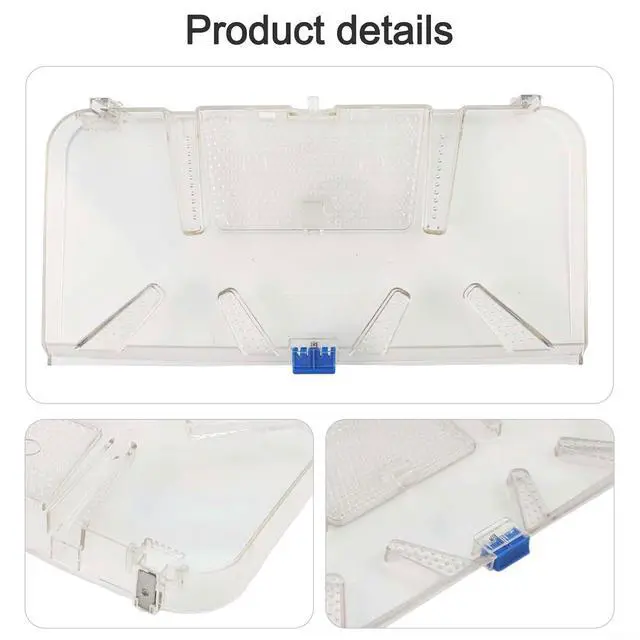 Alt view image 3 of 7 - Cleaning Box For ECOVACS For Deebot X2 Pro For Omni Vacuum Cleaner Brush Head Filter Storage Tray Multi-Compartment Quick-Release Lightweight Organizer 1 Pack