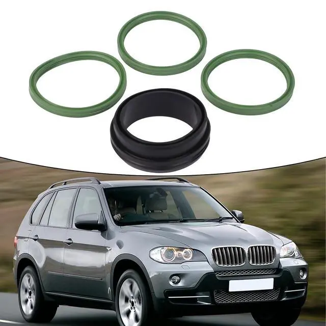Alt view image 3 of 7 - 4X Turbo Intercooler Seal Kit O-Ring Gasket Compatible with for bmw 3 5 7 X3 X5 X6 Replace 11617801222 11617790547