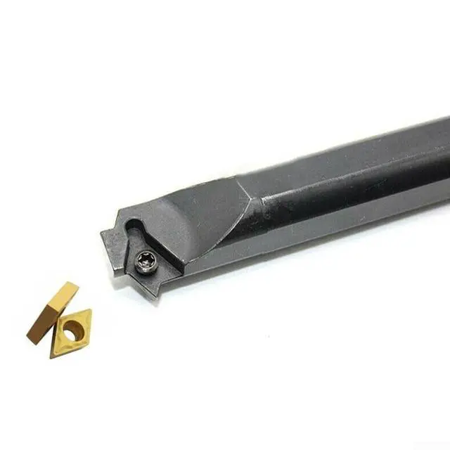 Alt view image 6 of 6 - Carbide Turning Tool For Semi-finishing And Finishing, S12M-SDWCR07 Boring Bar Holder, DCM7070204 Carbide Insert Tips, And T8 Wrench, Carbon Steel Shank, Cast Iron Cutting