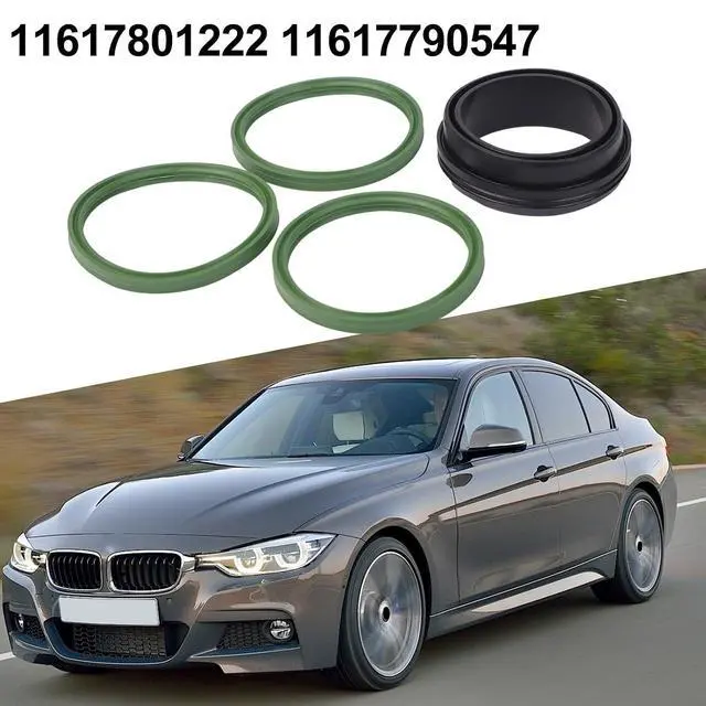 Alt view image 2 of 7 - 4X Turbo Intercooler Seal Kit O-Ring Gasket Compatible with for bmw 3 5 7 X3 X5 X6 Replace 11617801222 11617790547