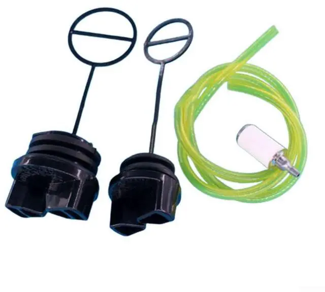 Main image of Oil Cap Set Chainsaw 577858501 580940901 530057236, Includes Fuel Cap Filter Line, Fits Wild Thing 1900-2550 Series