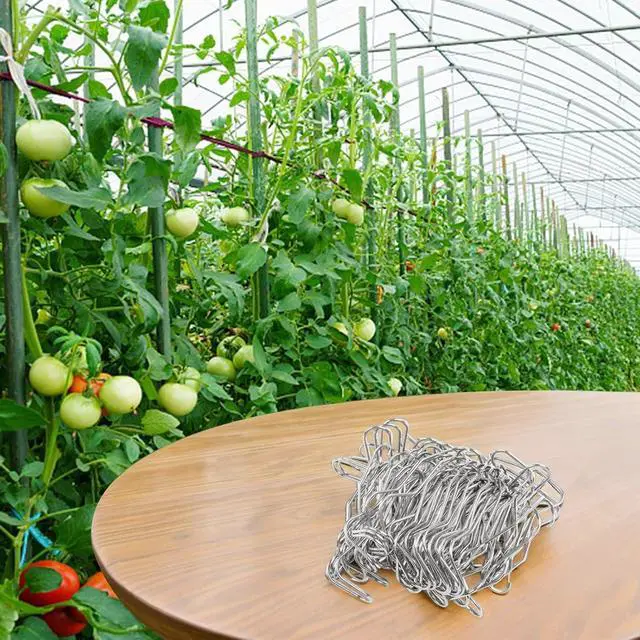 Alt view image 4 of 7 - 50 Pcs Plant Rod Connectors Metal Trellis Stakes Connection Buckles,For Fixing Plant Stands Garden Supports Silver 11Mm 16Mm 20Mm Sizes(20mm)