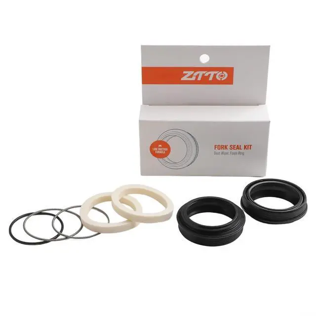 Alt view image 5 of 7 - Bicycle Fork Seal Kit 30-40mm,for FOX for ROCKSHOX for MANITOU for SUNTOUR,Rubber Dust Wiper Oil Seals with Sponges and Springs for MTB Suspension Repair (40x53mm)