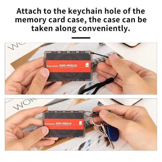 Alt view image 4 of 7 - 1 + 1 Memory Card CaseSlim Style with Pop Up Style Memory Card Case