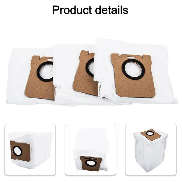 Alt view image 2 of 7 - S10 Plus Dust Bags 3-Pack, Non-Woven Replacement Bags S10 Vacuum Cleaner, Large Capacity Sturdy Accessories For Pet Hair And Home Cleaning