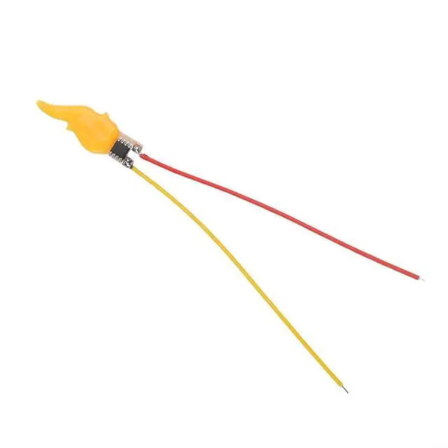 Alt view image 5 of 7 - Flickering Flame LED Bulb 3V-5V Simulated Candle Light Diode for DIY Birthday Party Home Decoration Plastic Electronic Component(5pk)
