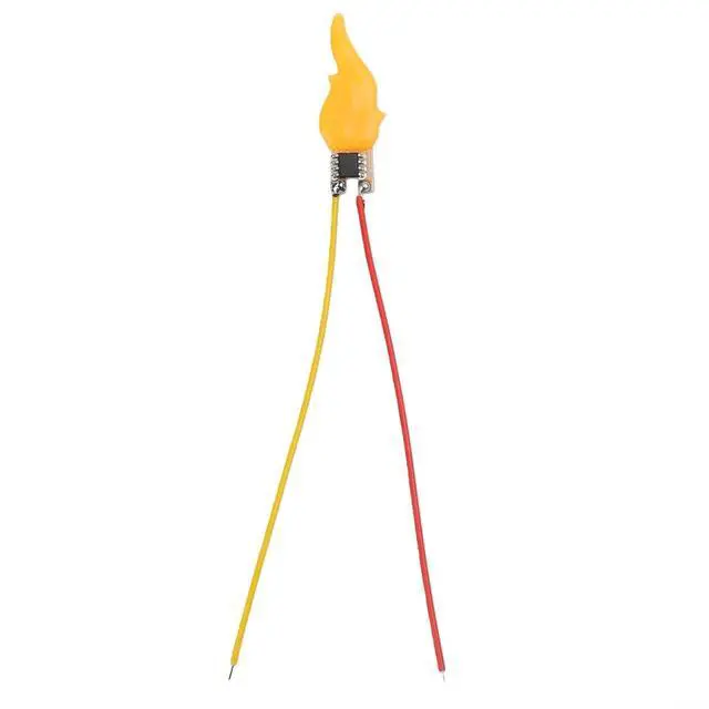 Alt view image 7 of 7 - Flickering Flame LED Bulb 3V-5V Simulated Candle Light Diode for DIY Birthday Party Home Decoration Plastic Electronic Component(5pk)