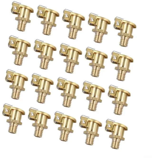 Main image of Brass Grease Cup Oiler with Spring Flip Cap, M6x1mm Thread, for Hit Miss Engine, 20pcs