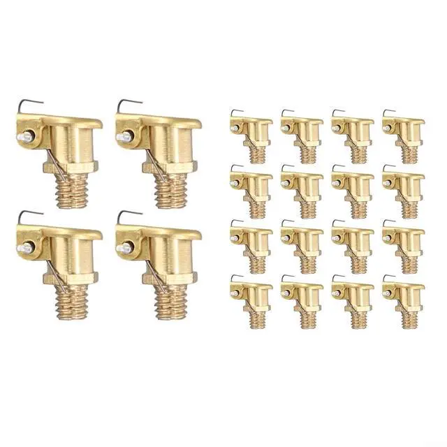 Alt view image 5 of 6 - Brass Grease Cup Oiler with Spring Flip Cap, M6x1mm Thread, for Hit Miss Engine, 20pcs