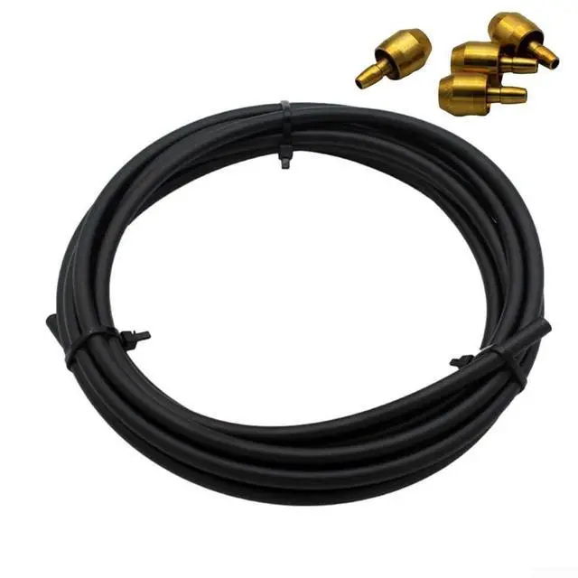 Alt view image 6 of 7 - 3 Meter Brake Hose Kit Compatible with, A2/A4, Comp/Pro, Rubber Replacement Line Tube with Oil Needles