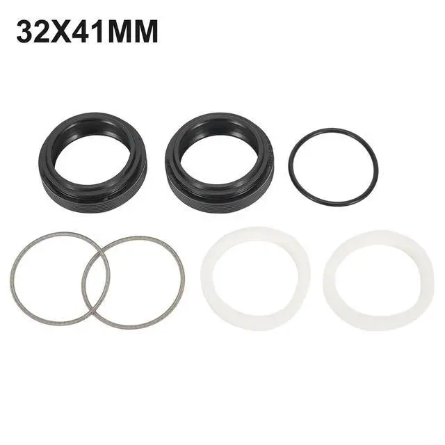 Alt view image 3 of 7 - Bicycle Fork Seal Kit 30-40mm,for FOX for ROCKSHOX for MANITOU for SUNTOUR,Rubber Dust Wiper Oil Seals with Sponges and Springs for MTB Suspension Repair (32x44.7mm)