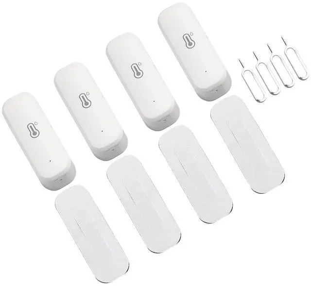 Main image of For Zigbee Temperature Humidity Detector, 4PCS Indoor Wireless Hygrometer And Thermometer With Real-Time Monitoring, Smart App Control