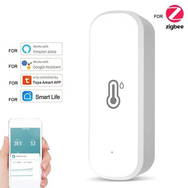 Alt view image 4 of 7 - For Zigbee Temperature Humidity Detector, 4PCS Indoor Wireless Hygrometer And Thermometer With Real-Time Monitoring, Smart App Control