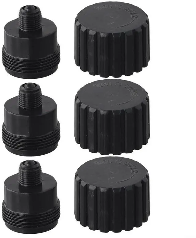 Main image of Grease Cup Kit 2133 Valve, Compatible with Gray 2-Way and 3-Way Pool Valves,Plastic Oil Cup Set for Easy Installation and Maintenance, 2-Pack(3-piece set)