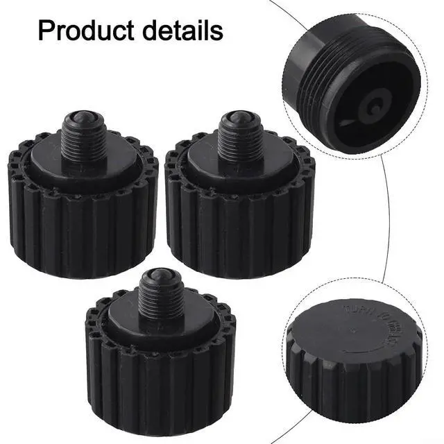 Alt view image 5 of 7 - Grease Cup Kit 2133 Valve, Compatible with Gray 2-Way and 3-Way Pool Valves,Plastic Oil Cup Set for Easy Installation and Maintenance, 2-Pack(3-piece set)