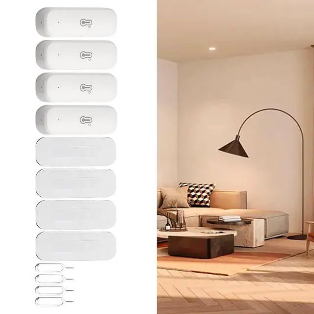 Alt view image 7 of 7 - For Zigbee Temperature Humidity Detector, 4PCS Indoor Wireless Hygrometer And Thermometer With Real-Time Monitoring, Smart App Control