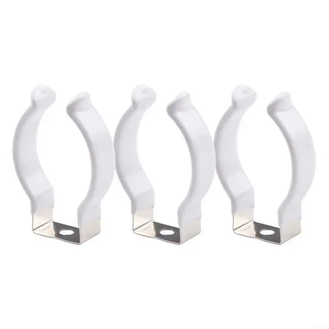 Alt view image 2 of 7 - 10PCS Tool Spring Terry Clips, Narrow Base Manganese Steel Tool Storage Hangers, Open Type Spring Clip For Garage & Shed Organization, Silver(28mm)