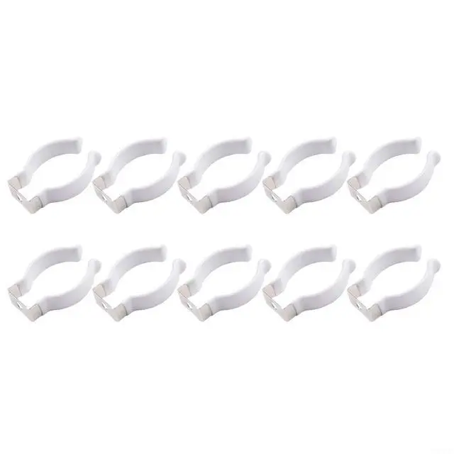 Alt view image 3 of 7 - 10PCS Tool Spring Terry Clips, Narrow Base Manganese Steel Tool Storage Hangers, Open Type Spring Clip For Garage & Shed Organization, Silver(28mm)