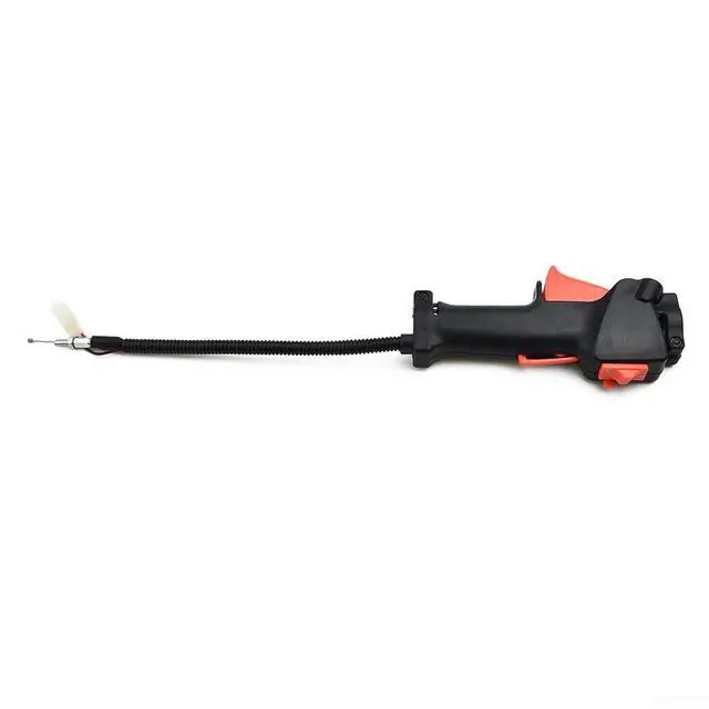Alt view image 3 of 7 - Throttle Cable Handle with On/Off Kill Switch for 26mm Multi Tool Brush Cutter, 11.22 Inch Wiring, Orange