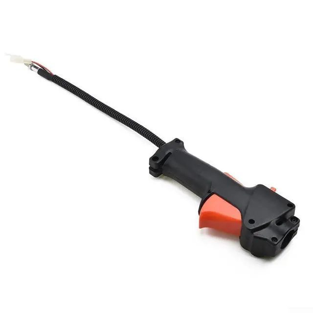 Alt view image 6 of 7 - Throttle Cable Handle with On/Off Kill Switch for 26mm Multi Tool Brush Cutter, 11.22 Inch Wiring, Orange