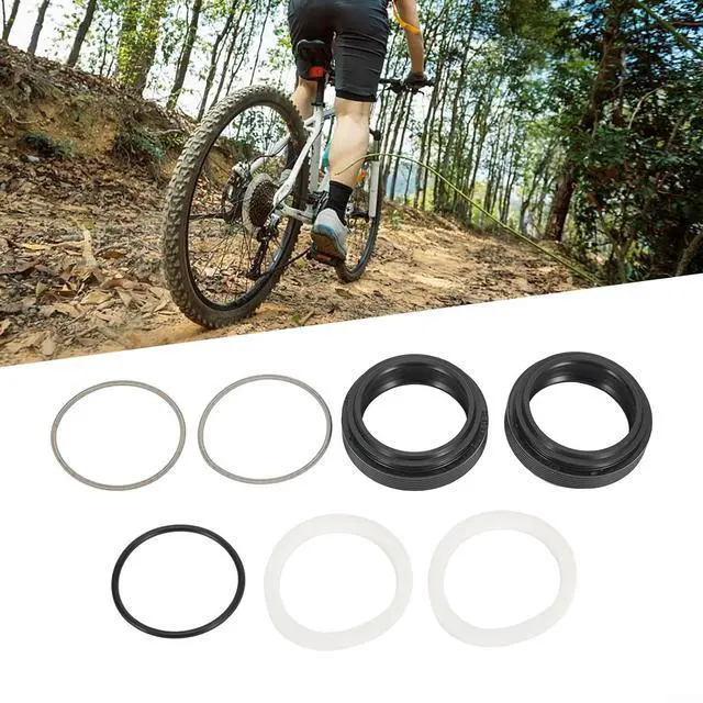 Alt view image 6 of 7 - Bicycle Fork Seal Kit 30-40mm,for FOX for ROCKSHOX for MANITOU for SUNTOUR,Rubber Dust Wiper Oil Seals with Sponges and Springs for MTB Suspension Repair (32x44.7mm)