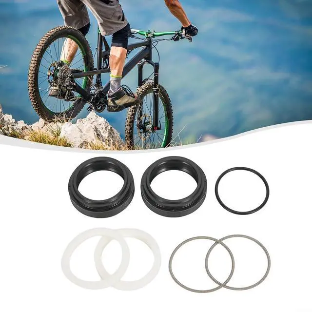 Alt view image 7 of 7 - Bicycle Fork Seal Kit 30-40mm,for FOX for ROCKSHOX for MANITOU for SUNTOUR,Rubber Dust Wiper Oil Seals with Sponges and Springs for MTB Suspension Repair (32x44.7mm)