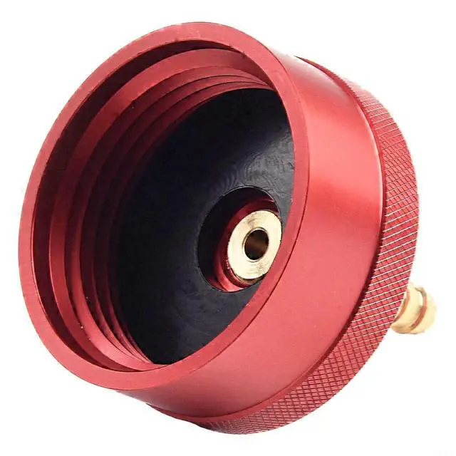 Alt view image 6 of 7 - Extended Run Fuel Cap with Brass Hose EU2200i EU2000i EU1000i EU10i Generators, 1/4" NPT Port, Red Anodized Aluminum & Nitrile Gasket, 2000W 2200W Models