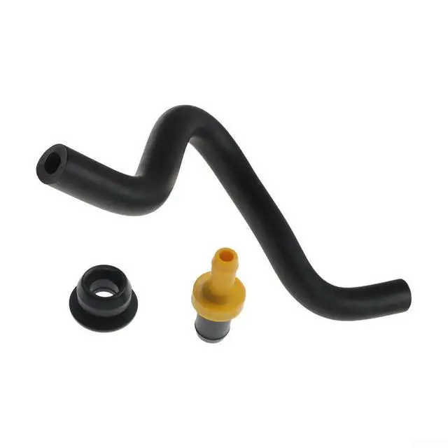 Alt view image 2 of 4 - PCV Valve Pipe Hose Kit, Civic EX For GX,For HX Del Sol 1996-2000 Replace OEM 17131-P2J-000 17130-P2M-A00 11855-P72-000 Black ABS